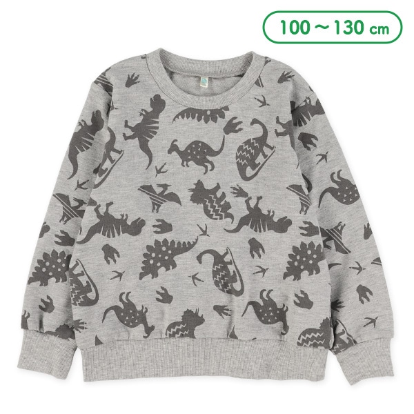 ミニ裏毛恐竜薄手トレーナー