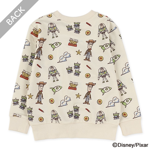 ミニ裏毛総柄薄手トレーナー（トイ・ストーリー）