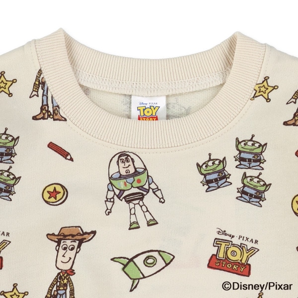 ミニ裏毛総柄薄手トレーナー（トイ・ストーリー）