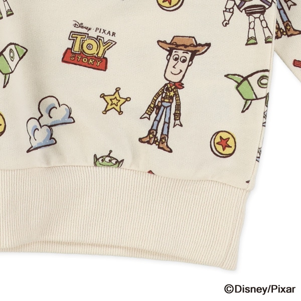 ミニ裏毛総柄薄手トレーナー（トイ・ストーリー）