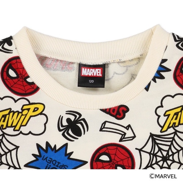 ミニ裏毛薄手トレーナー（スパイダーマン）