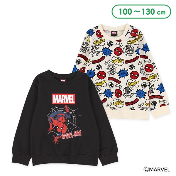 ミニ裏毛薄手トレーナー（スパイダーマン）