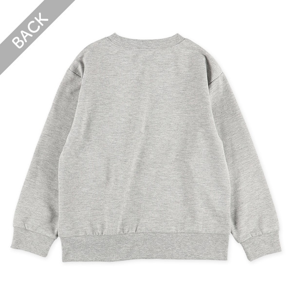 裏毛エンボスロゴ薄手トレーナー