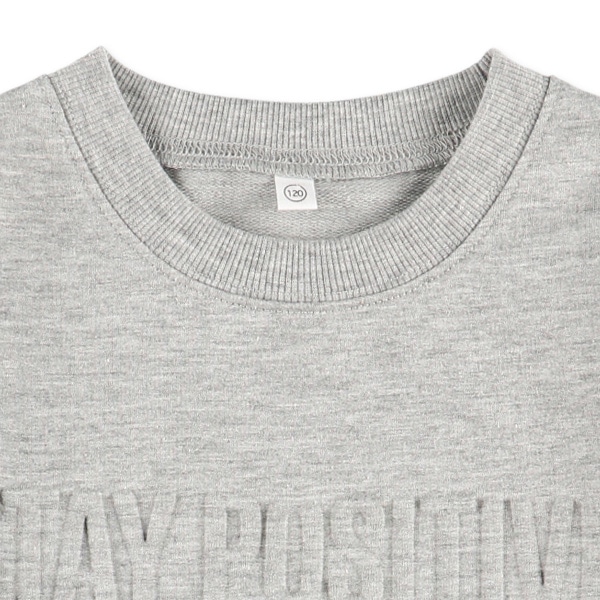 裏毛エンボスロゴ薄手トレーナー