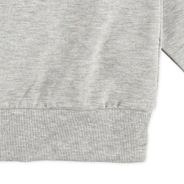 裏毛エンボスロゴ薄手トレーナー