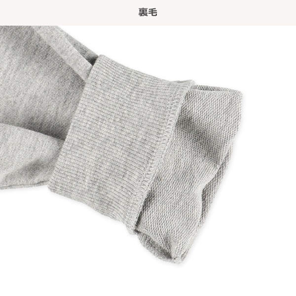 裏毛エンボスロゴ薄手トレーナー