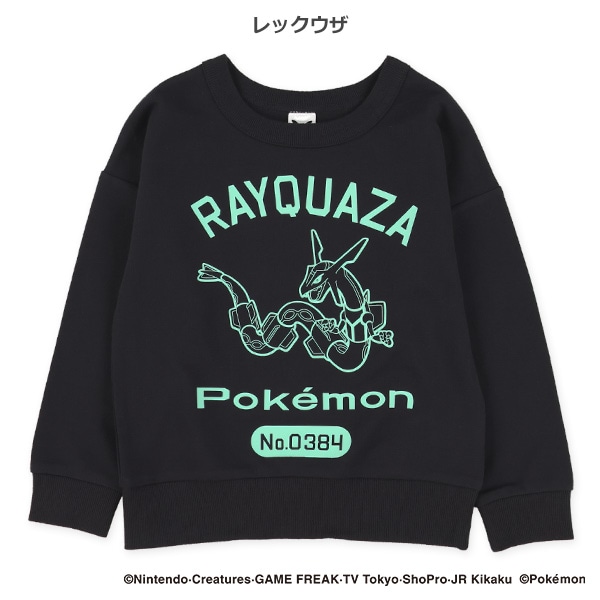 ミニ裏毛モチーフ薄手トレーナー（ポケモン）