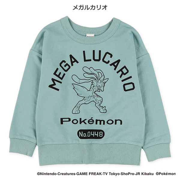 ミニ裏毛モチーフ薄手トレーナー（ポケモン）