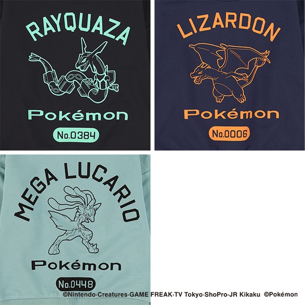 ミニ裏毛モチーフ薄手トレーナー（ポケモン）