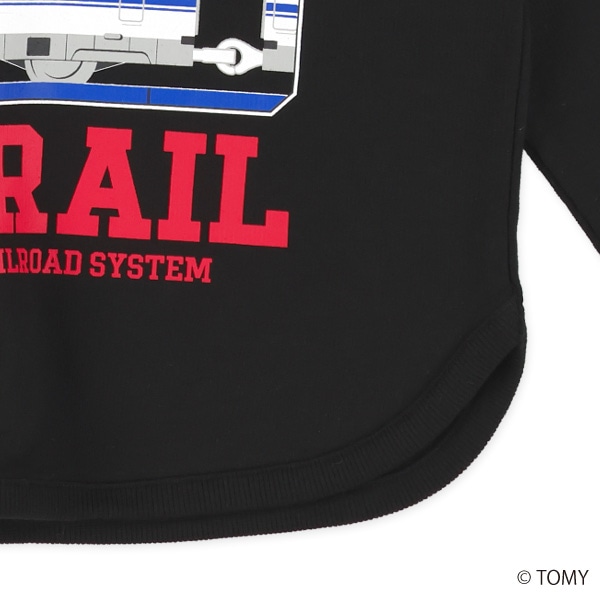 ミニ裏毛長袖Tシャツ（プラレール）