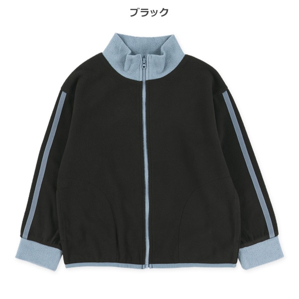 フリースリブ2ライントラックジャケット