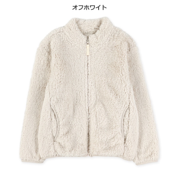 無地フリースジャケット