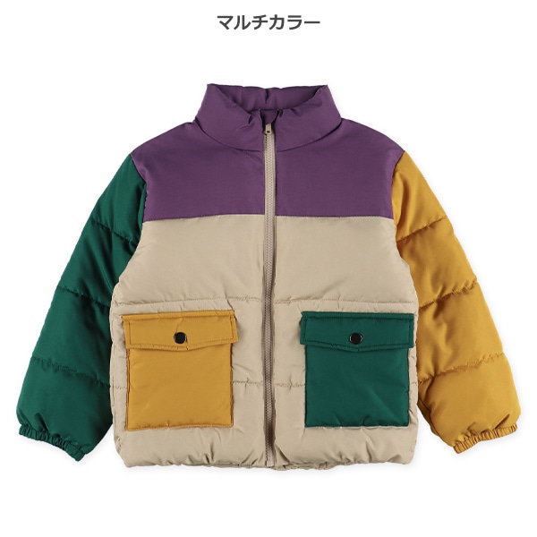 中わた配色防寒ジャケット
