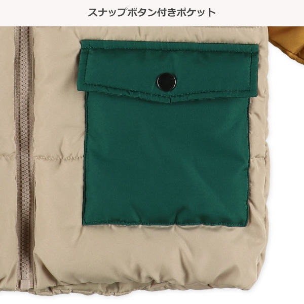 中わた配色防寒ジャケット