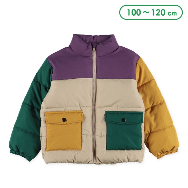 中わた配色防寒ジャケット
