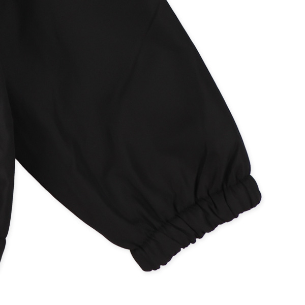 裏フリース胸ロゴ切り替えジャケット