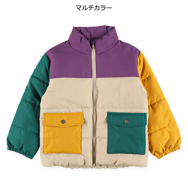 マルチカラー配色防寒ジャケット