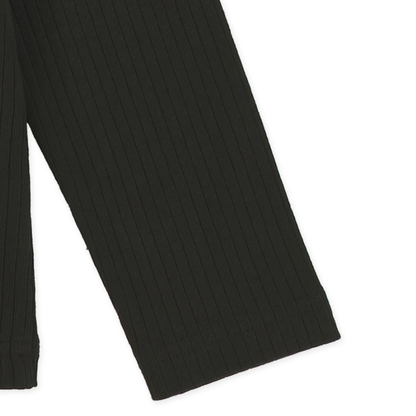 リブハイネック長袖Tシャツ