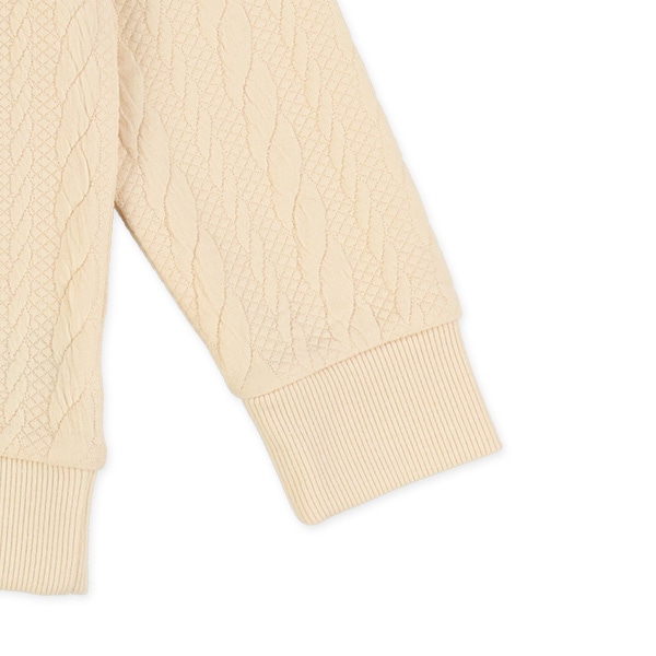 キルトケーブル柄トレーナー