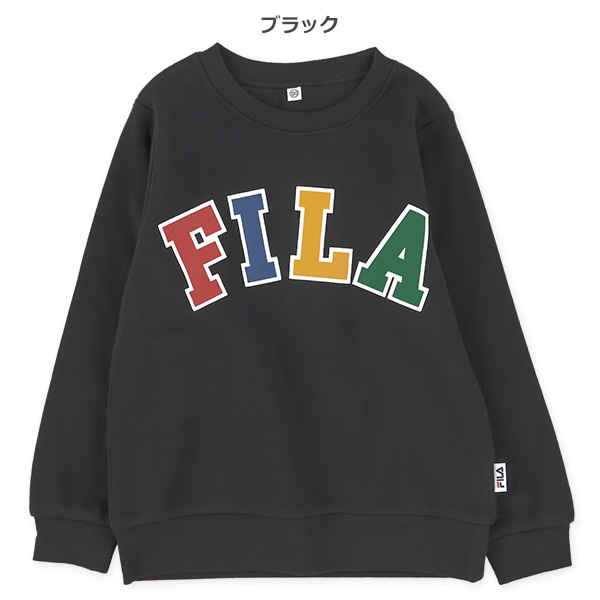 FILA）裏起毛ロゴプリントトレーナー