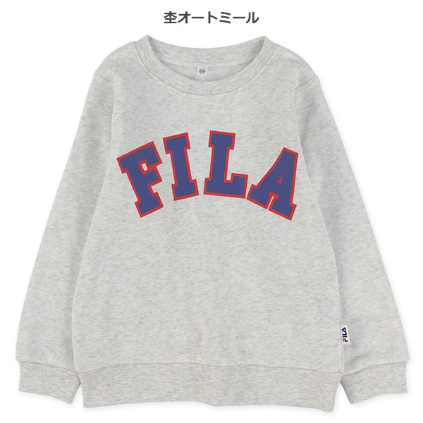 FILA）裏起毛ロゴプリントトレーナー