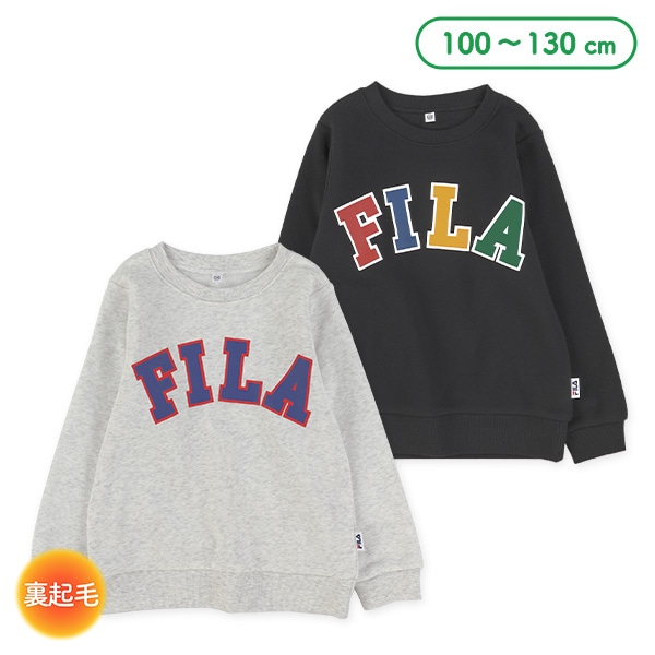 FILA）裏起毛ロゴプリントトレーナー