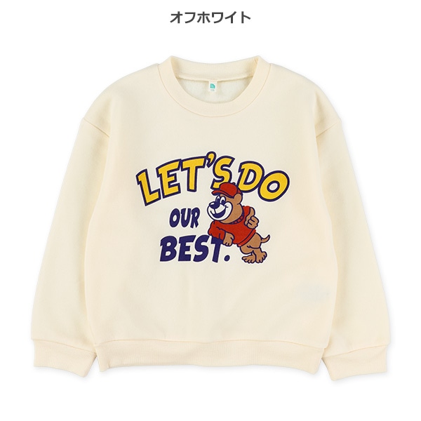 裏起毛アメカジ柄コミックトレーナー