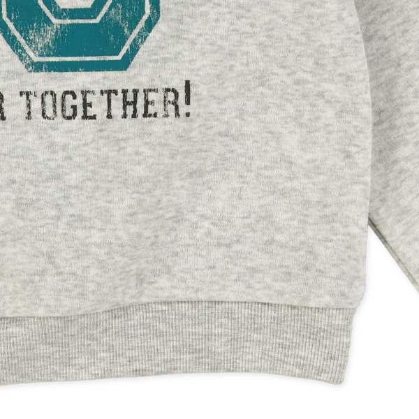 裏起毛アメカジ柄コミックトレーナー