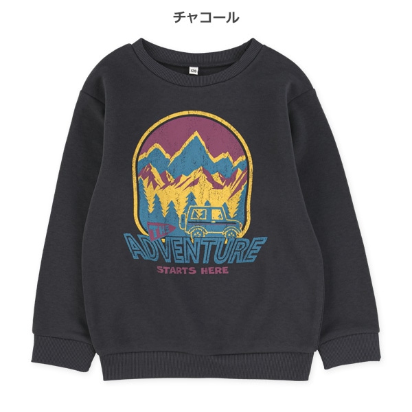 裏起毛山柄トレーナー