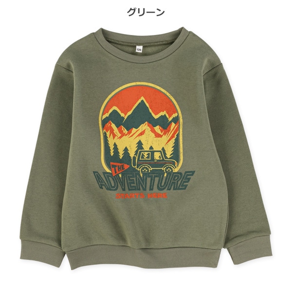 裏起毛山柄トレーナー