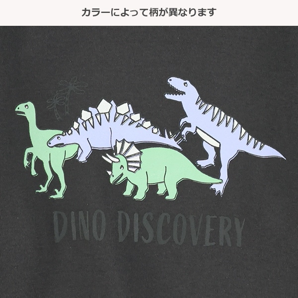 裏起毛なかよし恐竜トレーナー