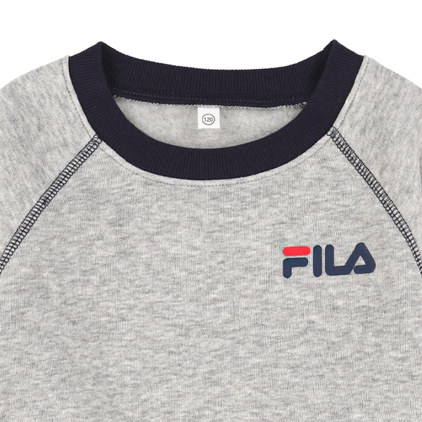 FILA）裏起毛ロゴプリントトレーナー