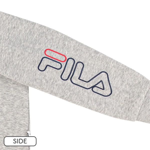 FILA）裏起毛ロゴプリントトレーナー