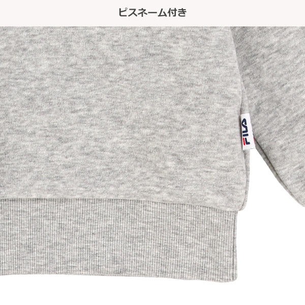 FILA）裏起毛ロゴプリントトレーナー