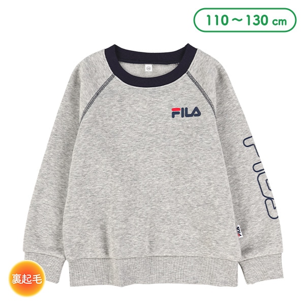 FILA）裏起毛ロゴプリントトレーナー