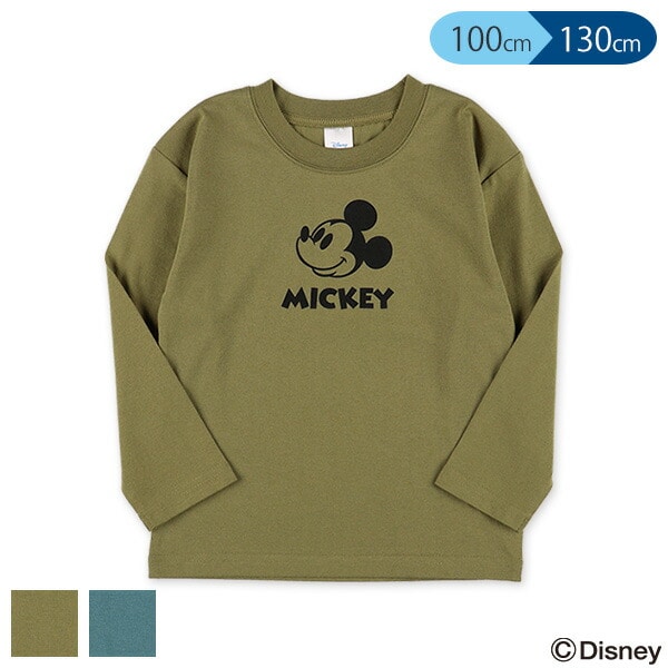 ディズニー ミッキーフェイス長袖tシャツ 西松屋公式オンラインストア