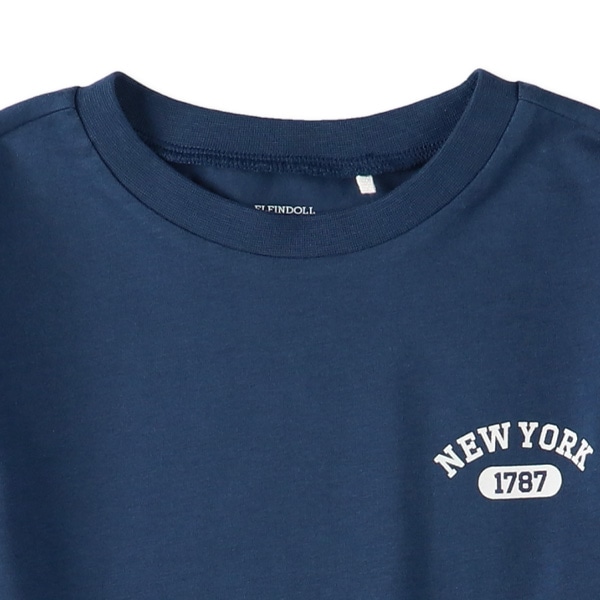 ワンポイントベストレイヤード風長袖Tシャツ