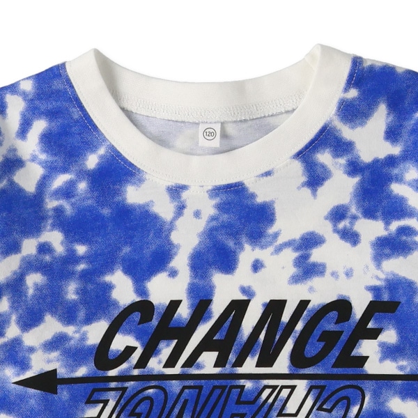 ムラ染め風プリント長袖Tシャツ