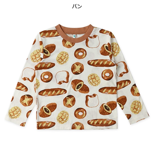 パン・いぬ総柄長袖Tシャツ