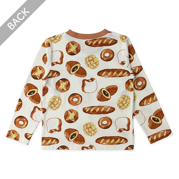 パン・いぬ総柄長袖Tシャツ