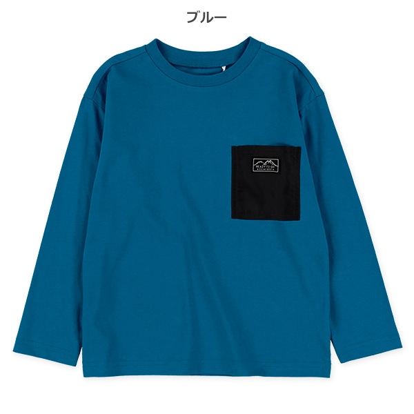 チケット付きポケット長袖Tシャツ