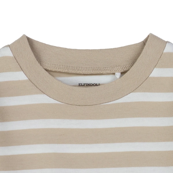 天竺先染めボーダー長袖Tシャツ