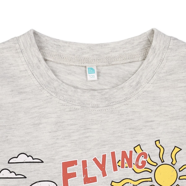 アメ車英字ヴィンテージ風プリント長袖Tシャツ