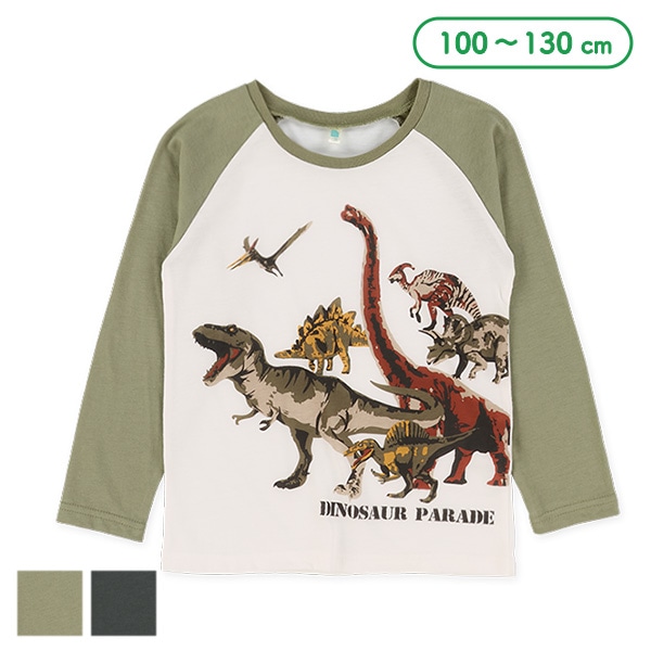 恐竜集合長袖Tシャツ