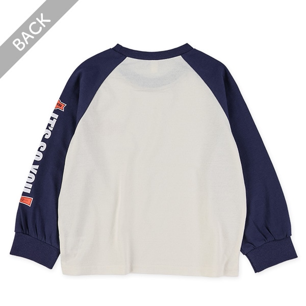 配色アメカジラグラン長袖Tシャツ