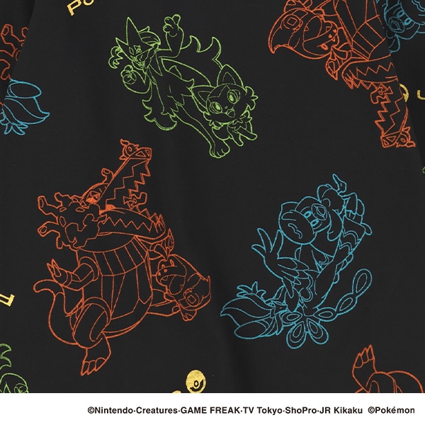 総柄長袖Tシャツ（ポケモン）