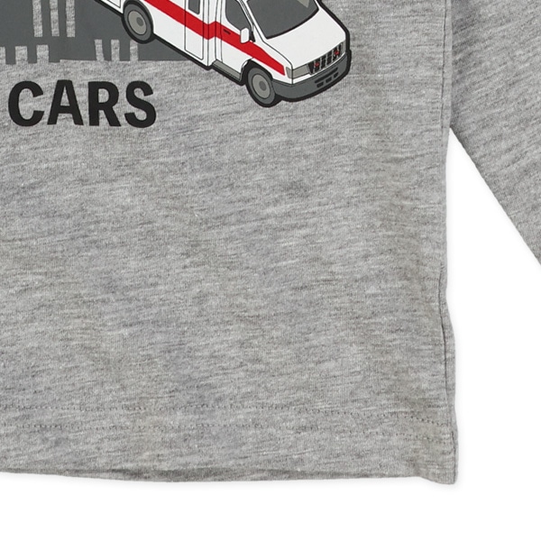 はたらくくるまロゴプリント長袖Tシャツ