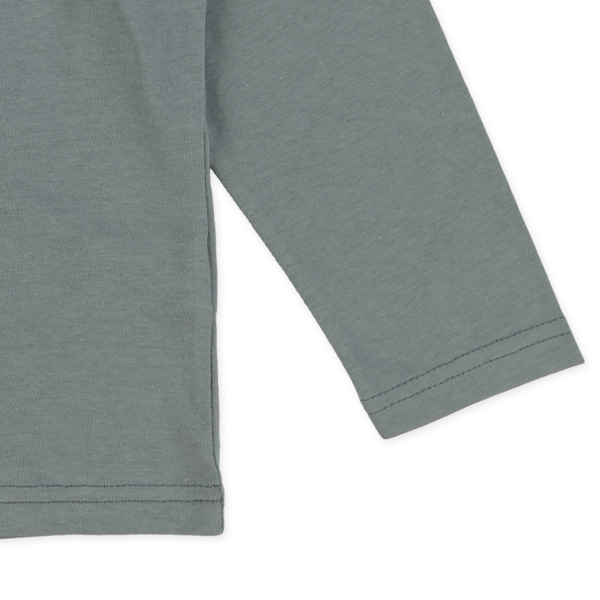 恐竜ステッチ刺繍長袖Tシャツ