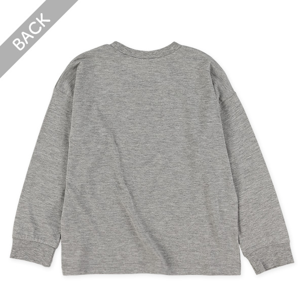 ペンギン・飛行機ロゴプリント長袖Tシャツ