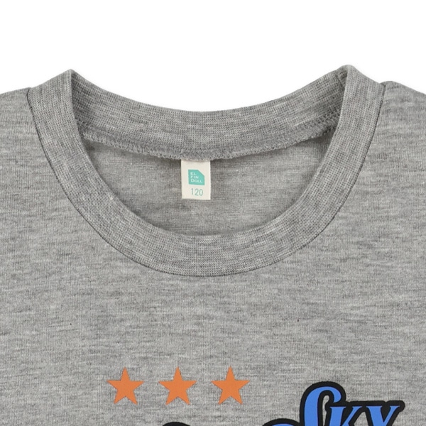 ペンギン・飛行機ロゴプリント長袖Tシャツ